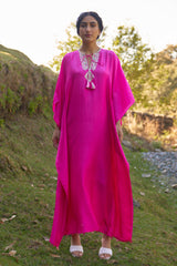 Scarlet Wildflower Kaftan