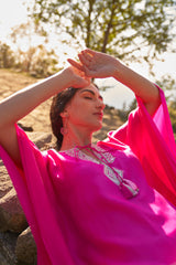 Scarlet Wildflower Kaftan