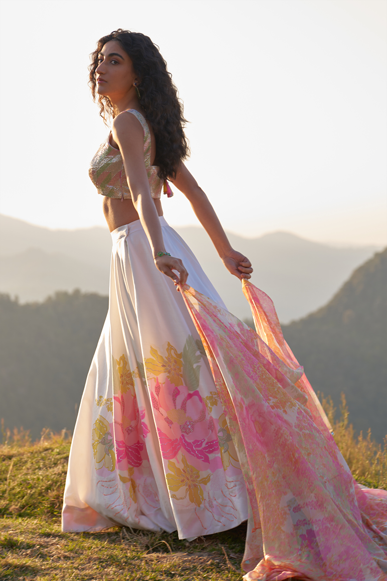 White Lily Lehenga