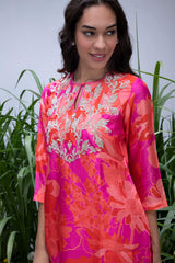 Pink Wildflower Flared Sharara Set