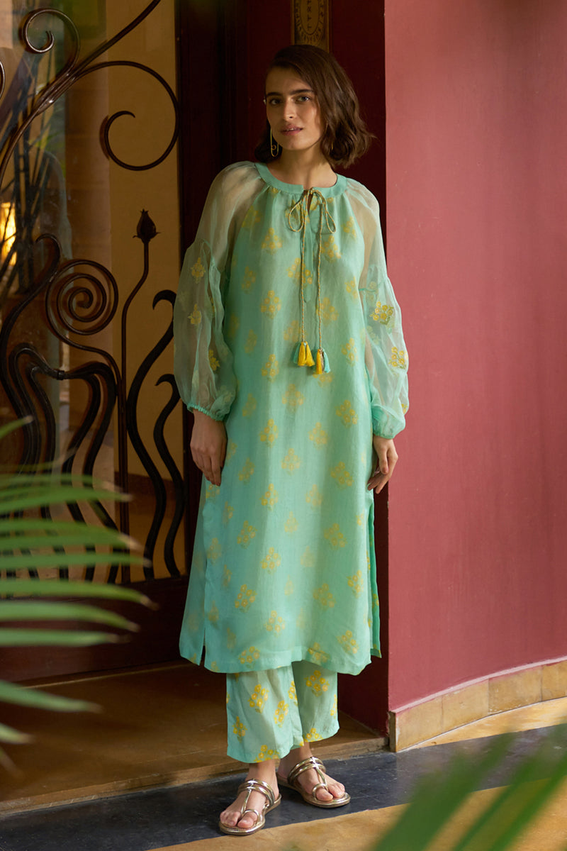 Azure Kurta Set