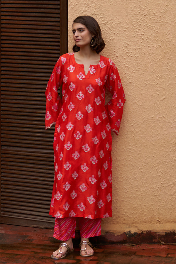 Scarlet Kurta Set