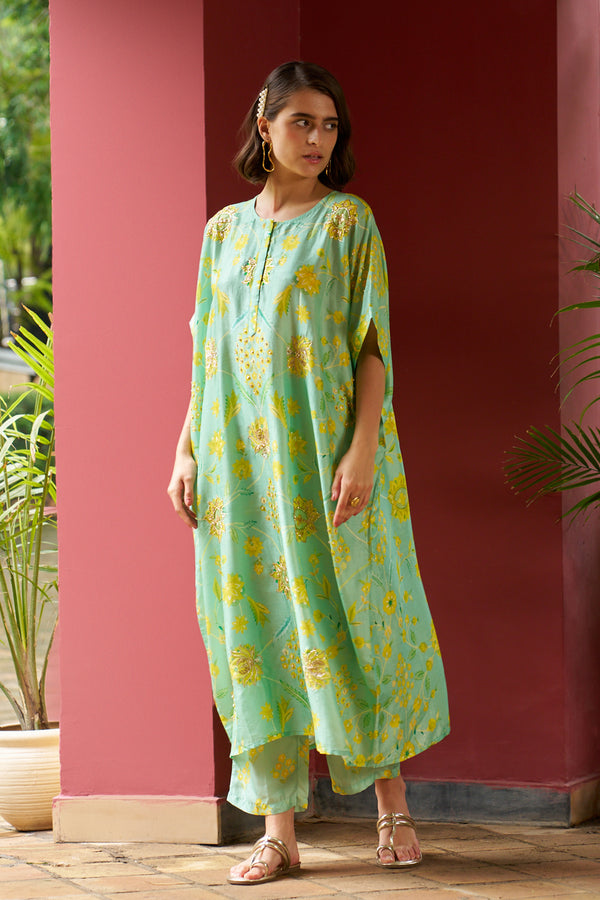 Azure Oversized Kurta Set