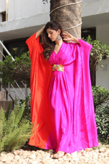 Meher Taluja In Our Pink And Orange Kaftan