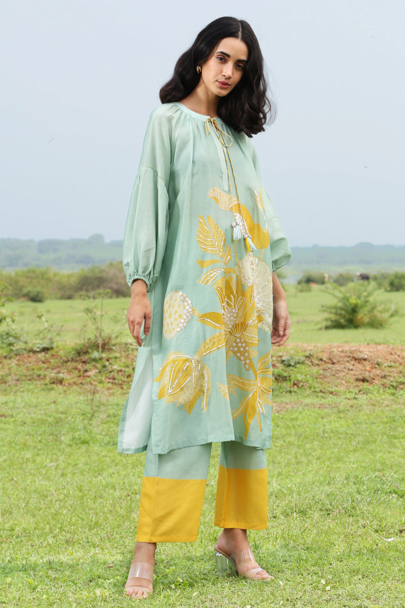 Tropical Green Dress