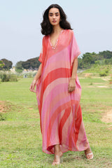 Shimmer Pink Kaftan