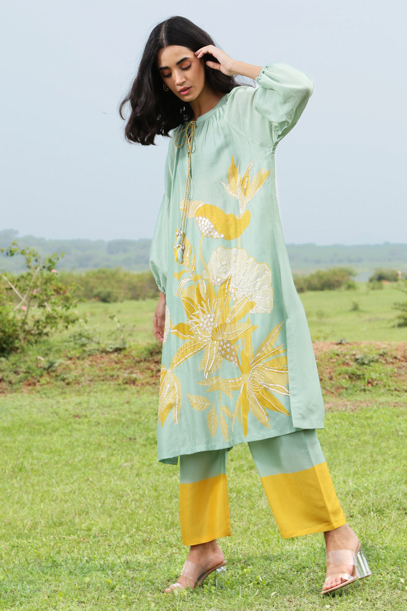 Tropical Green Dress