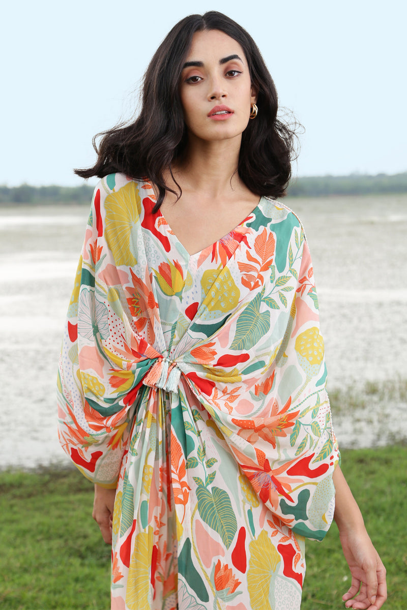 Breezy Tropical Kaftan