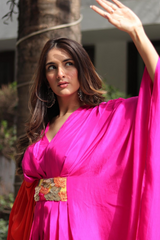 Meher Taluja In Our Pink And Orange Kaftan