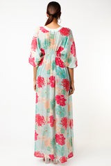 Drawstring Blue Kaftan