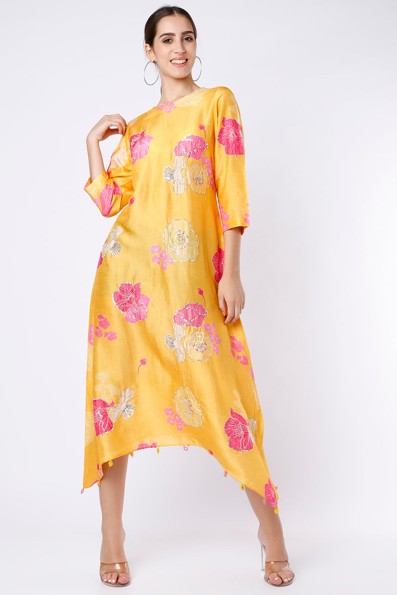 Mirror Curve Style Tunic - Yellow