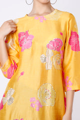 Mirror Curve Style Tunic - Yellow